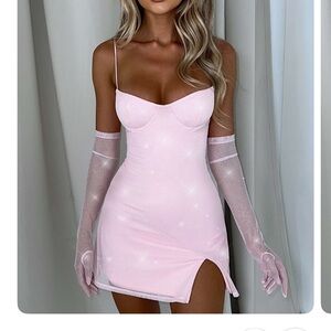 Pink sparkly dress BABYBOO